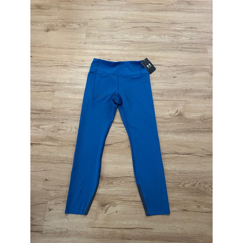 Under Armour RUSH SmartForm Ankle Leggings Women M Blue Compression NWT $110